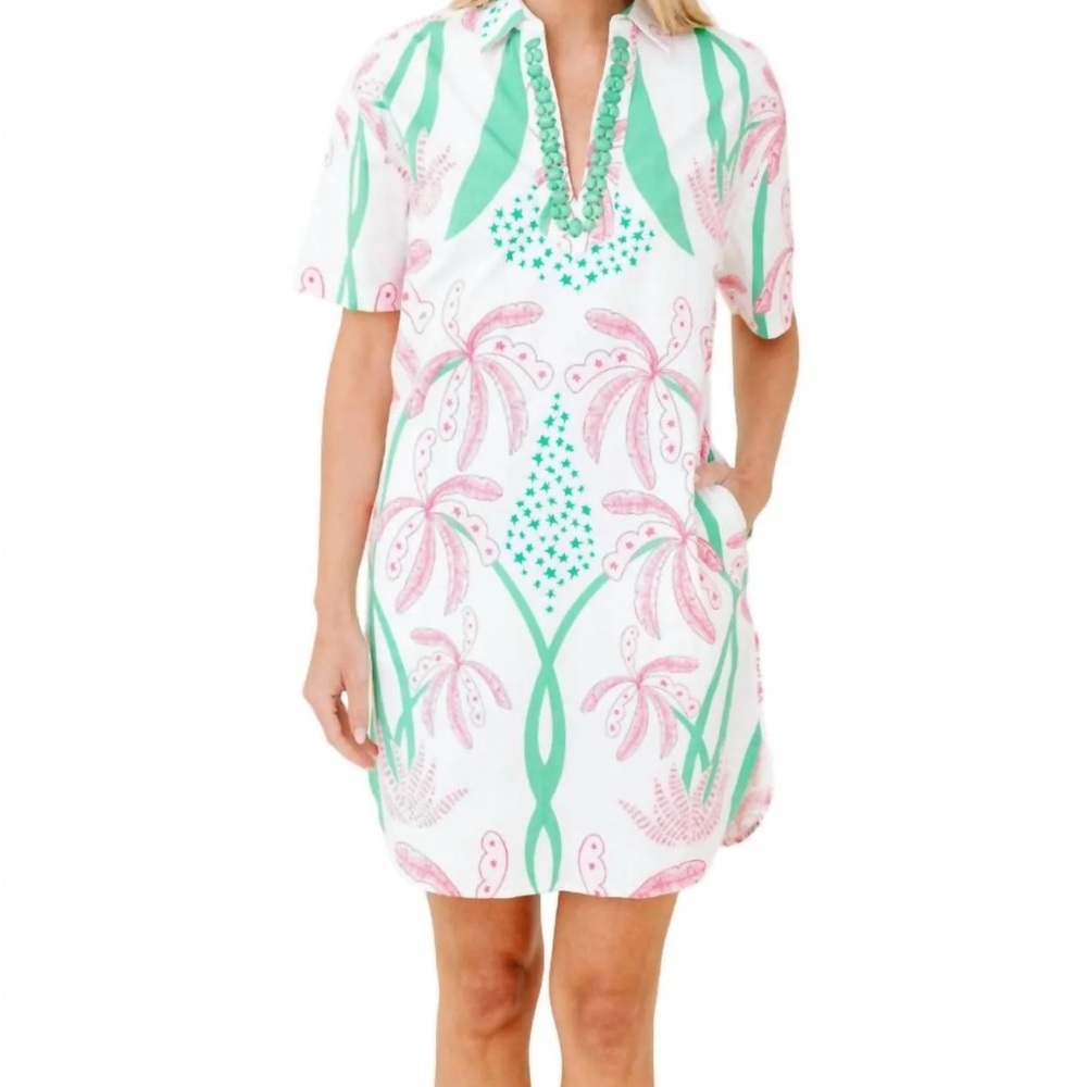 Sheridan French Rhodes Pink palm Dress